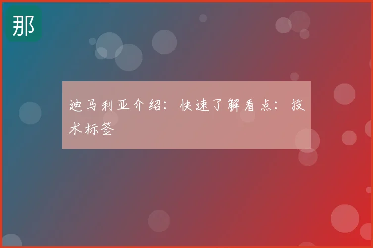 迪马利亚介绍:快速了解看点:技术标签